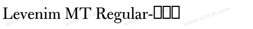 Levenim MT Regular字体转换